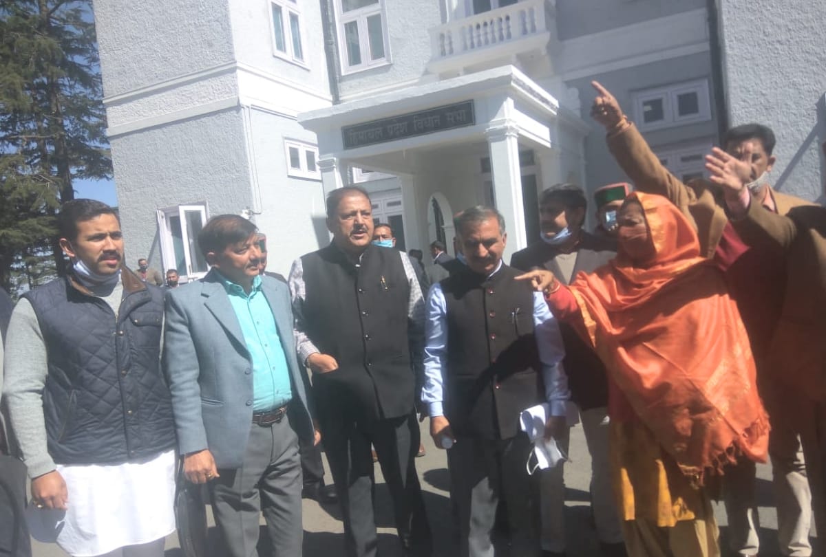himachal assembly budget session live updates today: opposition ruckus in house and walkout