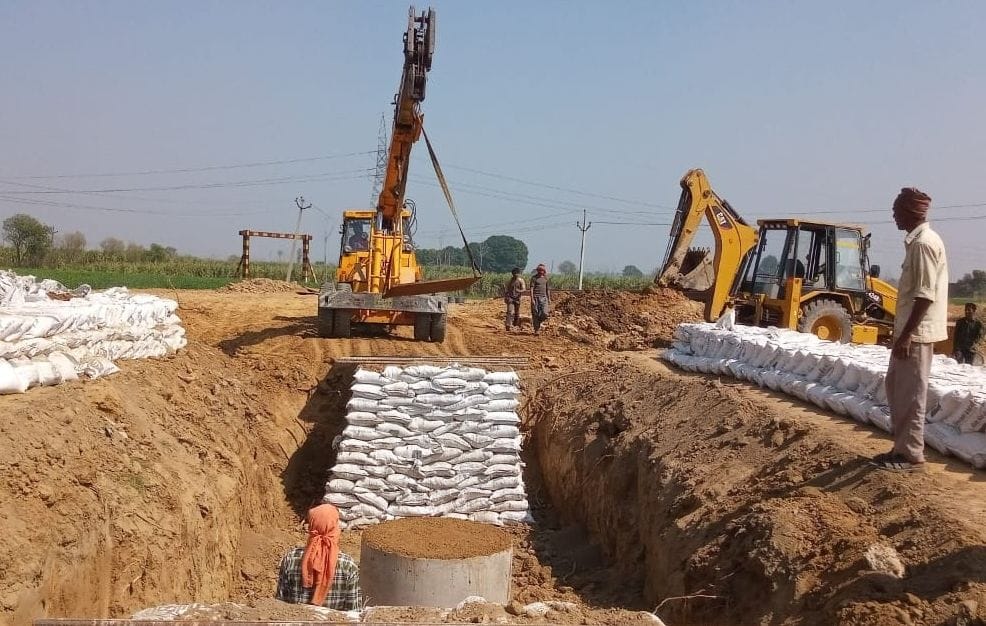 Preparations for load testing of Pillar Foundation of flyover begin