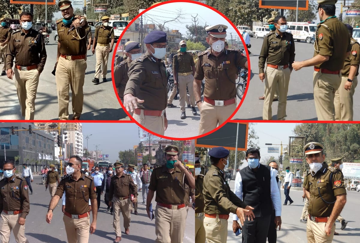 Gorakhpur tips to traffic jam in city begin to be implemented ADG inspected Mohammadipur intersection