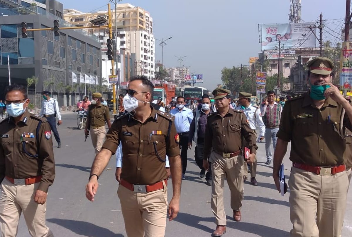 Gorakhpur tips to traffic jam in city begin to be implemented ADG inspected Mohammadipur intersection