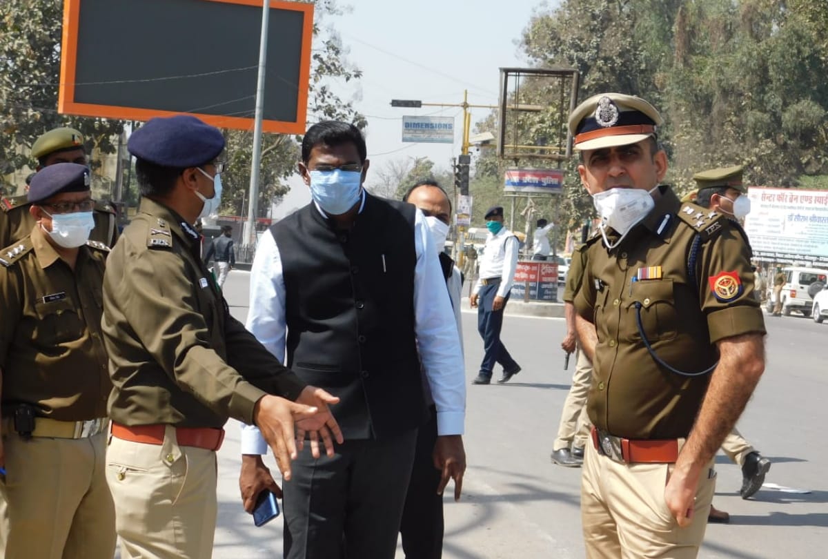Gorakhpur tips to traffic jam in city begin to be implemented ADG inspected Mohammadipur intersection