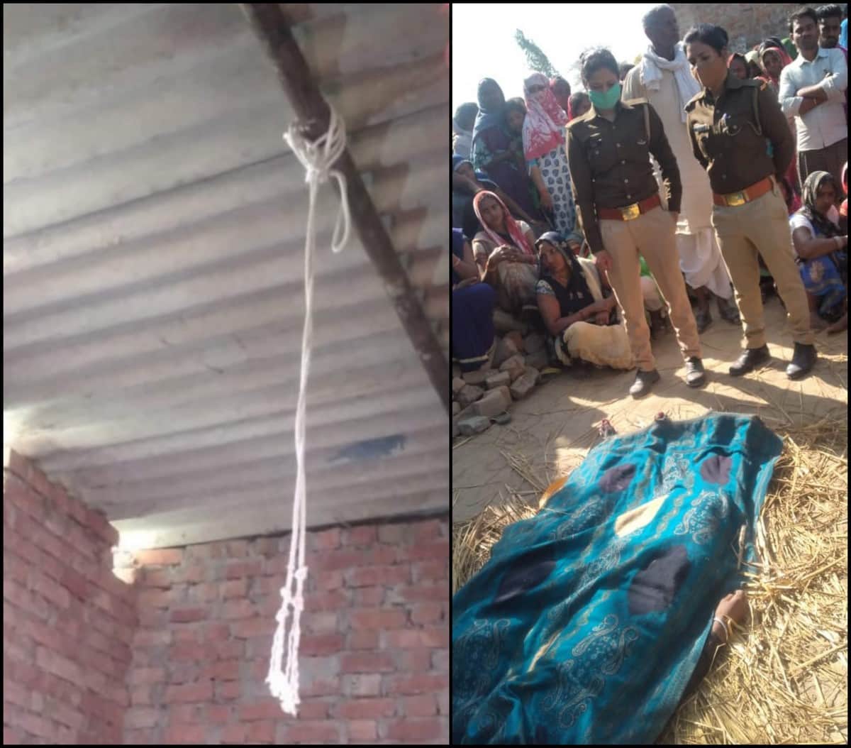 Husband wife couple suicide hanged after love marriage in azamgarh up