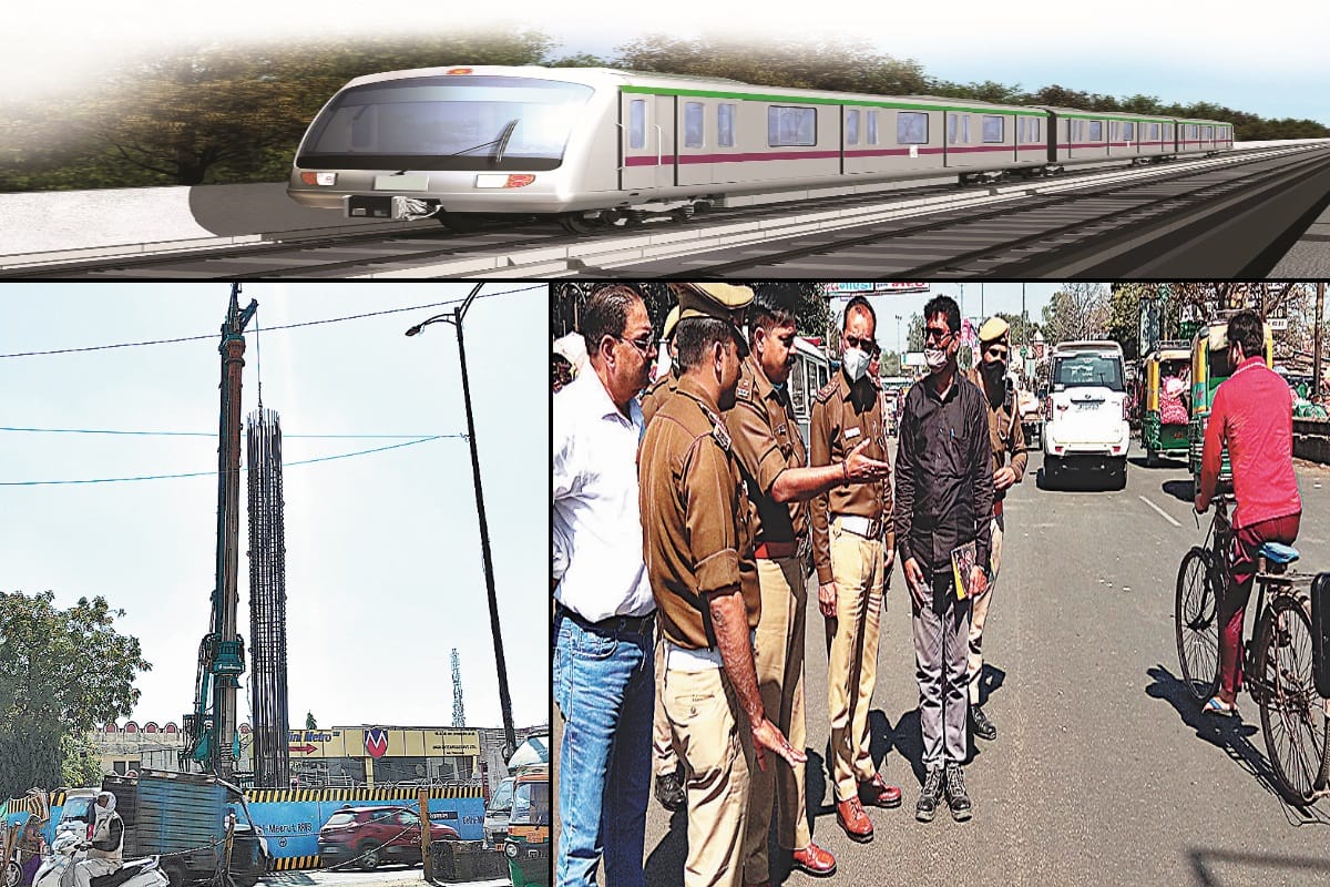 Rapid Metro Meerut: Four hundred seats in rapid and one ninety in Metro, construction work increases rapidly on Delhi Road