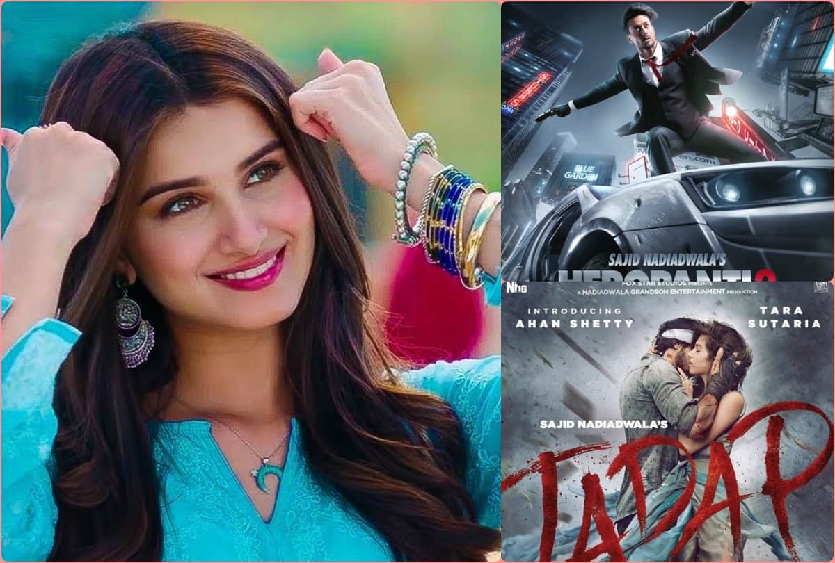 tara sutaria got two films releasing date announcement at the same day heropanti 2 with tiger shroff and tadap with Ahan Shetty