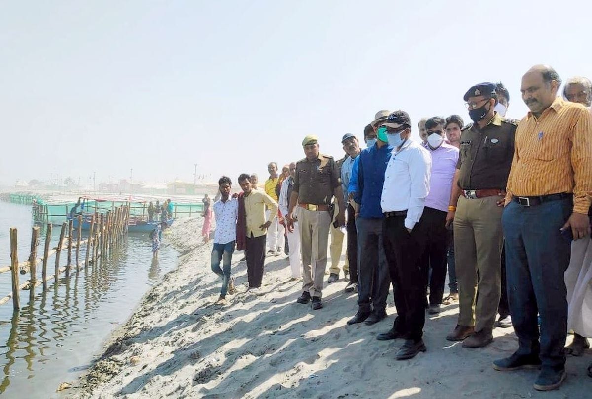 Commissioner Amit Gupta inspected the Kumbh Mela Site in Vrindavan