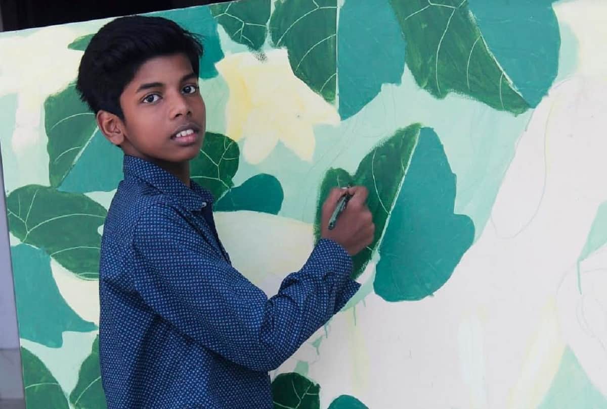 Anujath Sindhu Vinaylal made a Painting inspired by his mother Months after her death it made it to Budget Cover Kerala