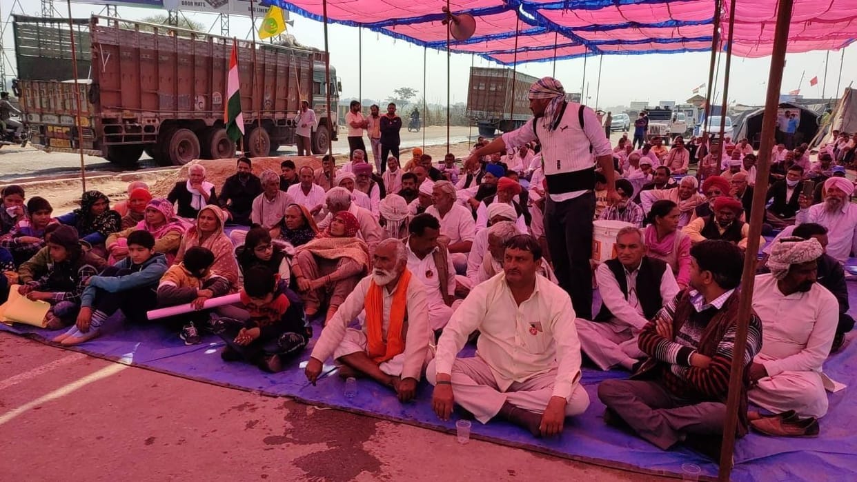 farmer protest on khera border