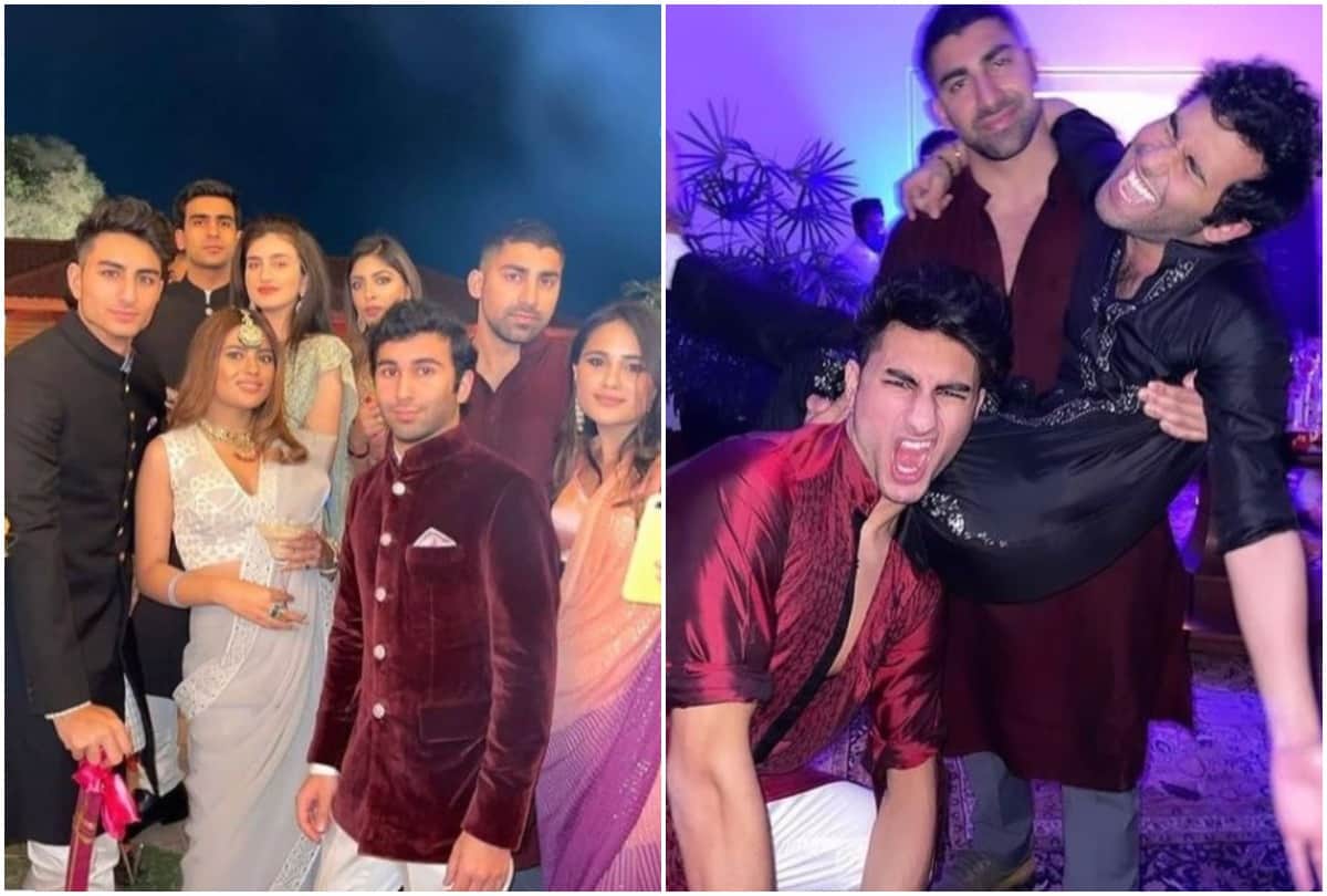 Ibrahim Ali Khan parties hard at Captain Amarinder Singh's granddaughter's wedding, photos go viral