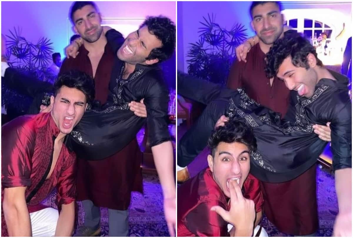Ibrahim Ali Khan parties hard at Captain Amarinder Singh's granddaughter's wedding, photos go viral