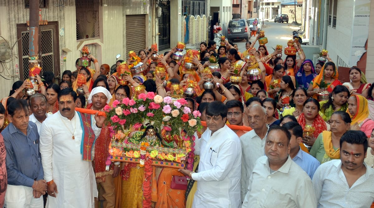 108 women participated in the Kalash Yatra