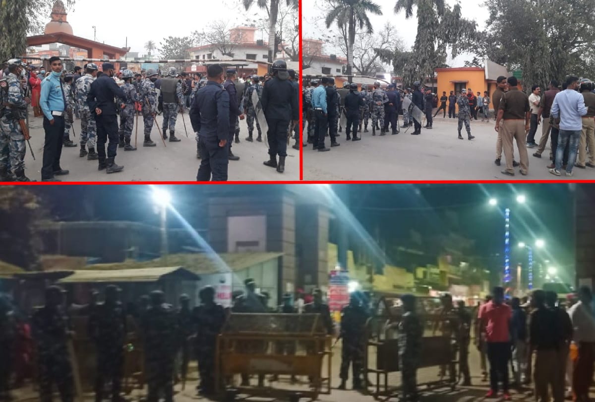 Nepali women attacking on SSB women workers in indo nepal border