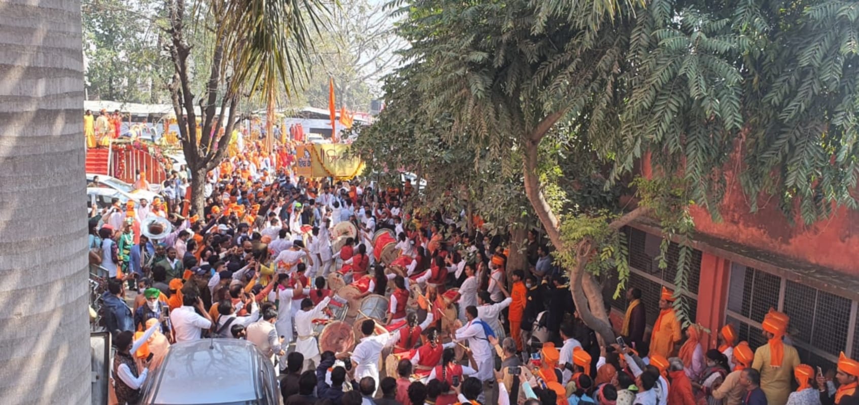 Haridwar Maha Kumbh Mela 2021: Niranjani Akhara huge Peshwai in haridwar today watch photos