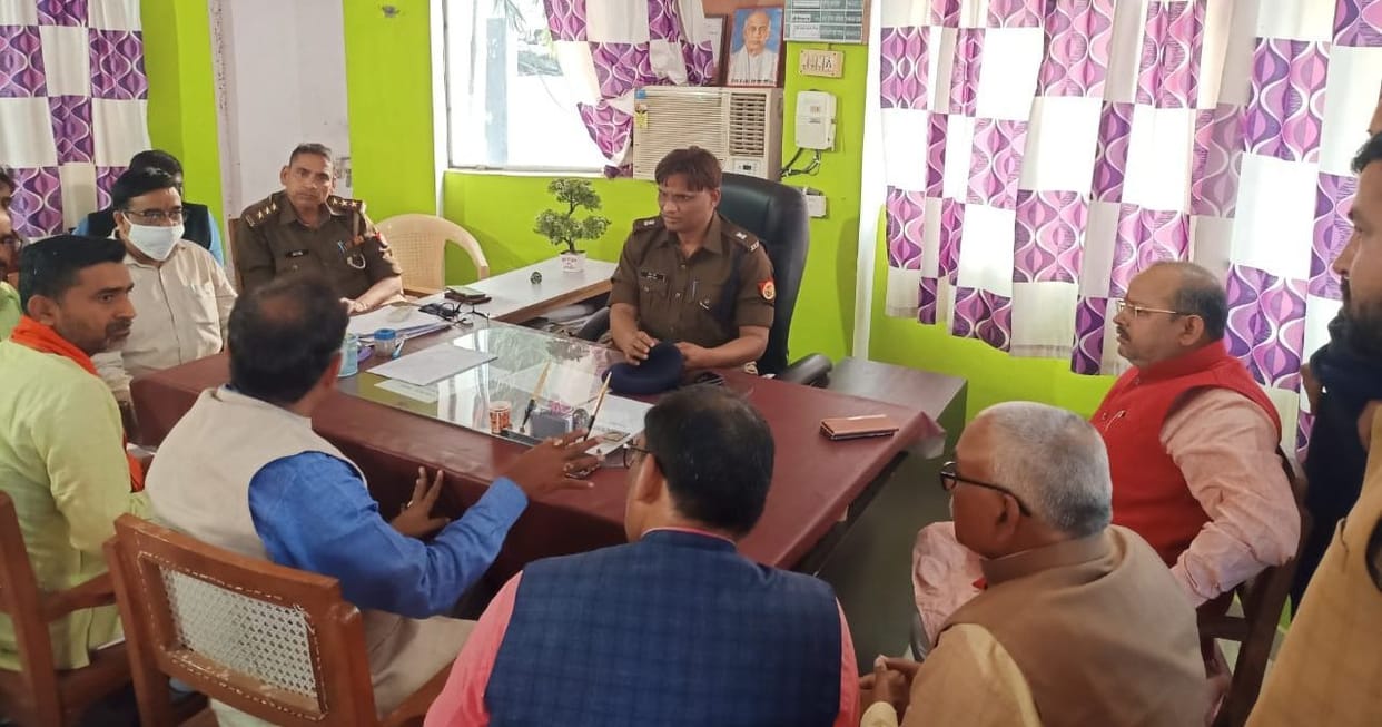 Inspector committed indecency with BJP district president in Kotwali countryside