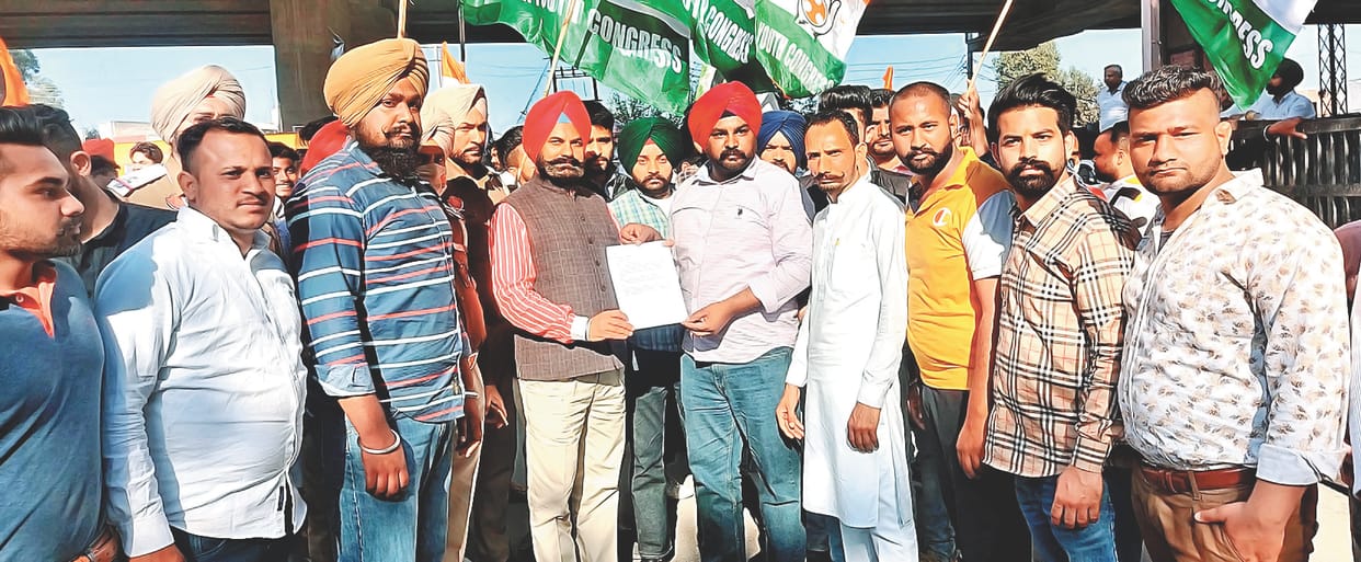 Protest against the increased prices of petrol and diesel