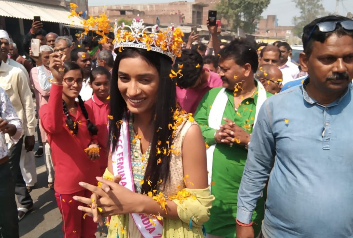 Miss India runner up Manya singh reached Deoria