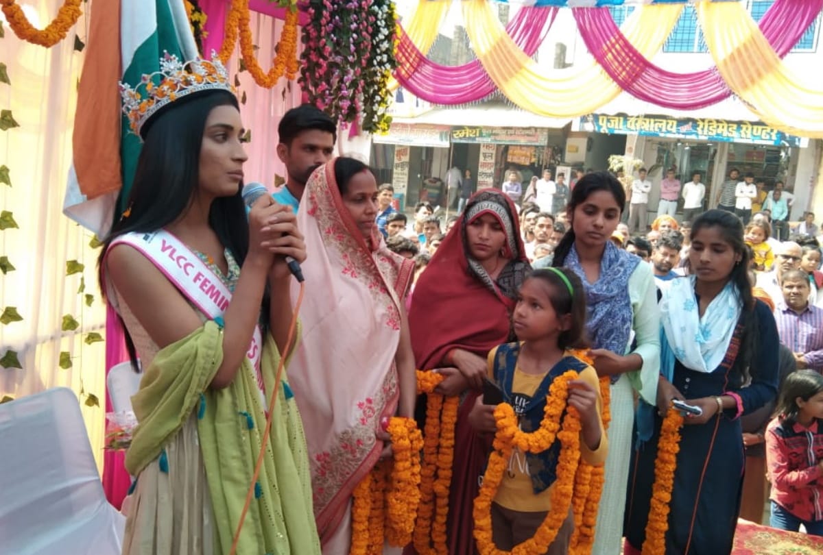 Miss India runner up Manya singh reached Deoria