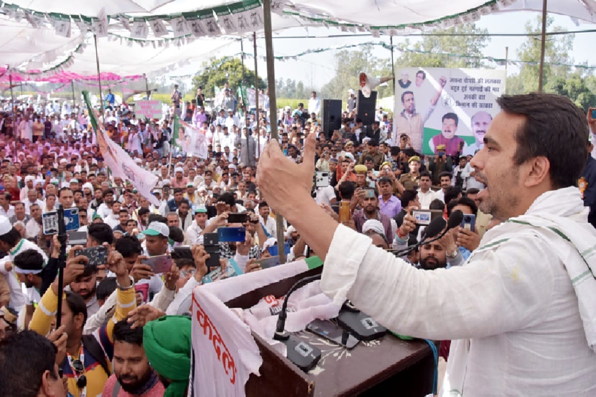 Jayant Chaudhary arrives in Saharanpur to meet farmers and targets on BJP government