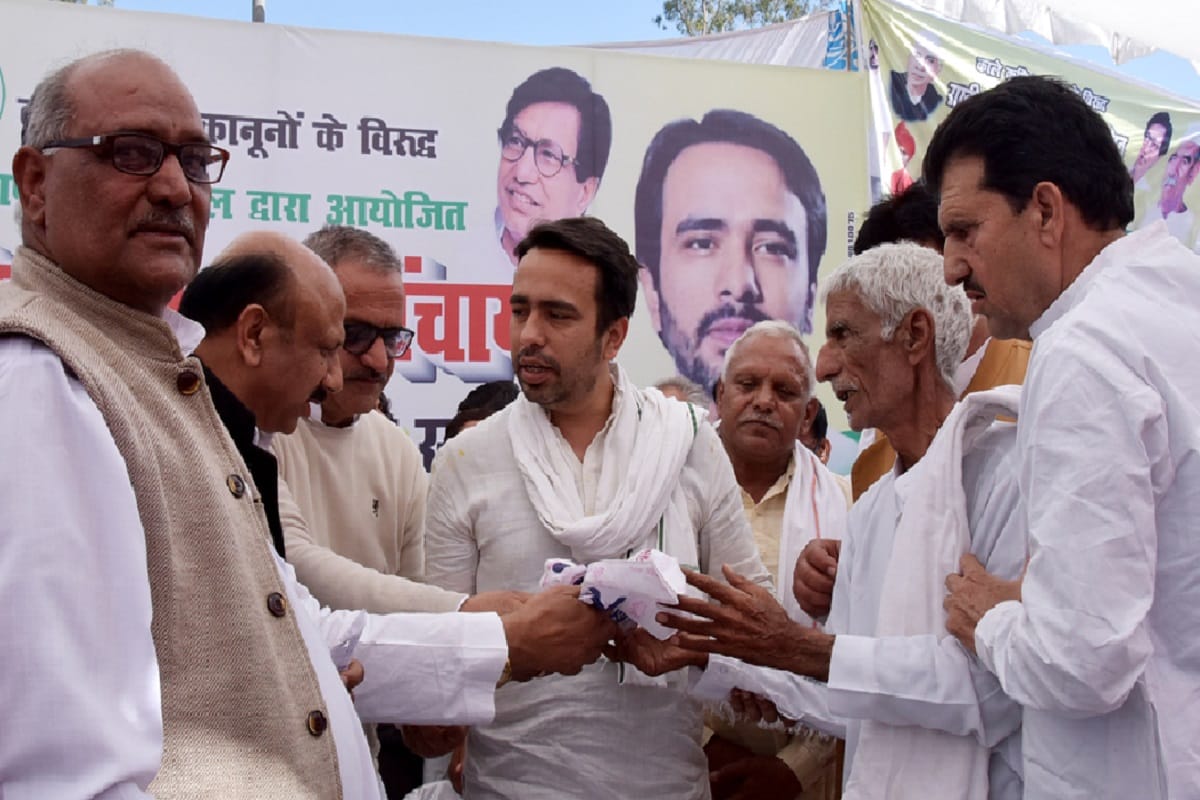 Jayant Chaudhary arrives in Saharanpur to meet farmers and targets on BJP government
