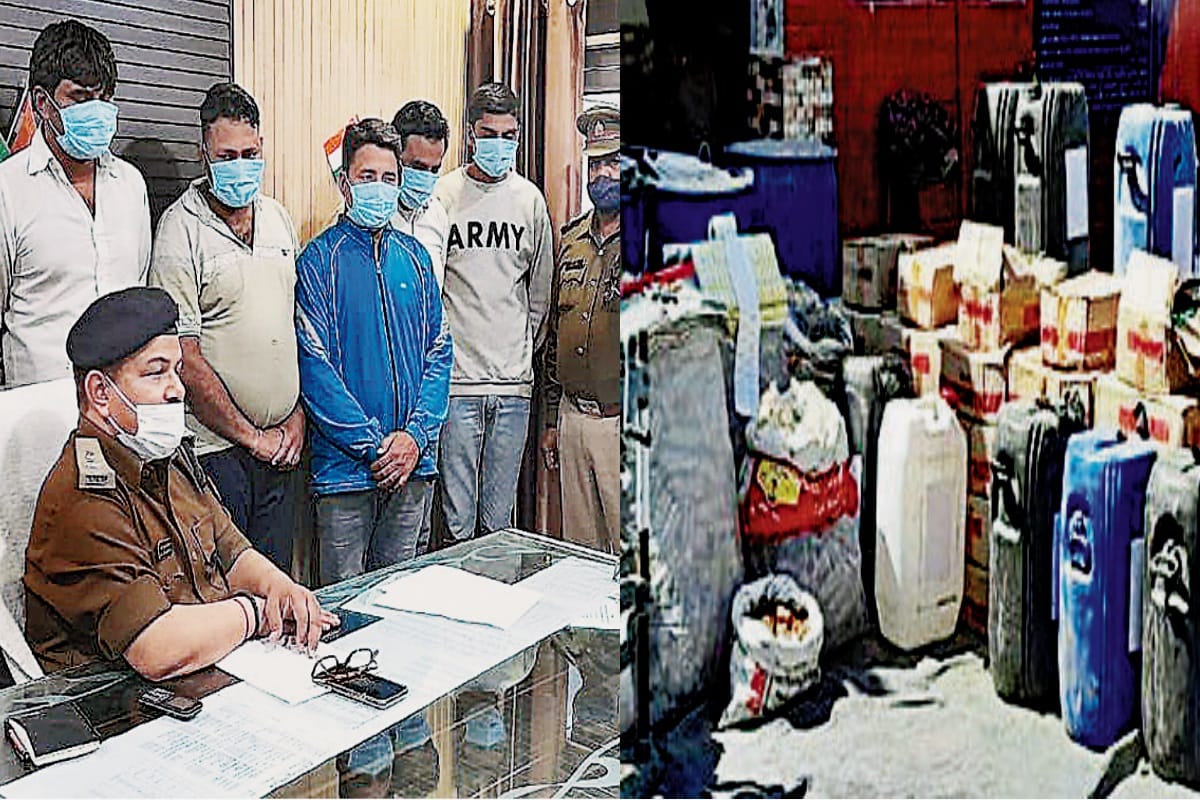 UP: Adulterated liquor caught in Shamli, five accused arrested, supply in Baghpat