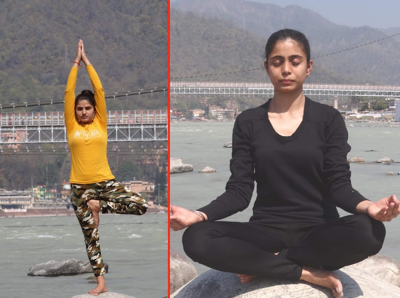 International Yoga Festival 2021 in rishikesh: Swami Jeetananda teaching hatha yoga, see amazing yoga pose in pictures