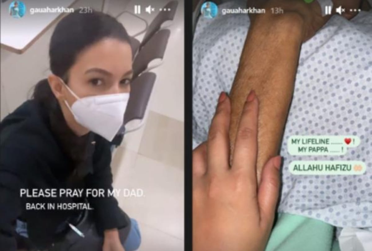 Gauahar Khan's dad hospitalized; actress shares stories of juggling between work and hospital duties