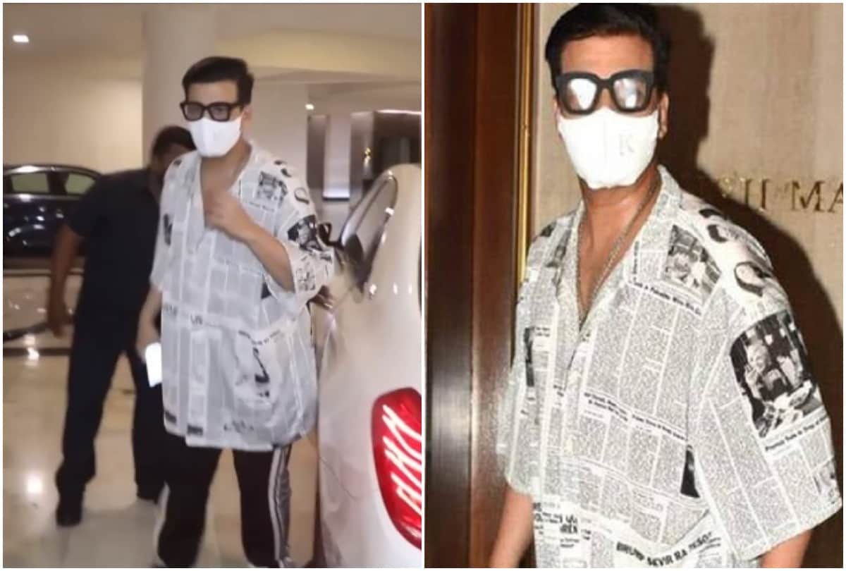 Karan Johar Gets Trolled For Wearing Newspaper Print Shirt At Manish Malhotra  House Party