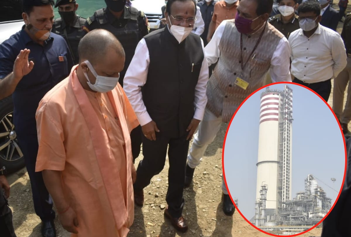 CM Yogi Adityanath visit Gorakhpur fertilizer factory with Union Minister of Fertilizers