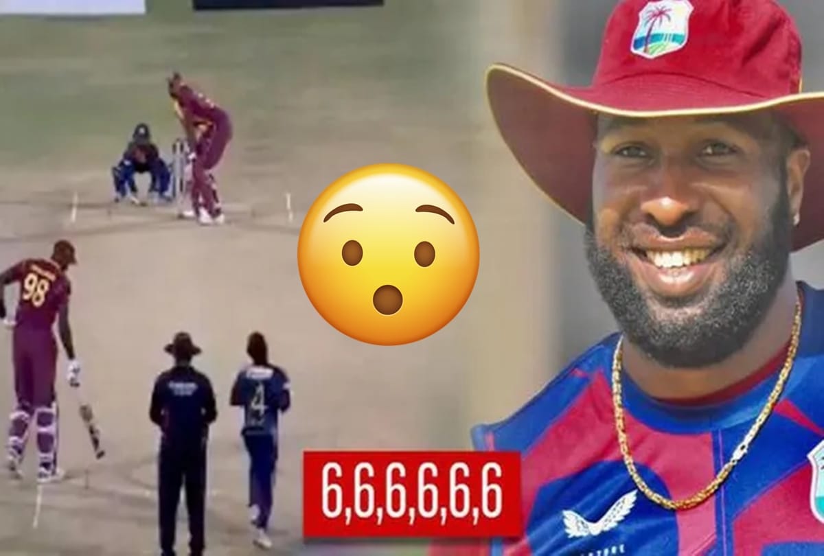 Kieron Pollard hits six sixes in an over off hat-trick man Akila Dananjaya