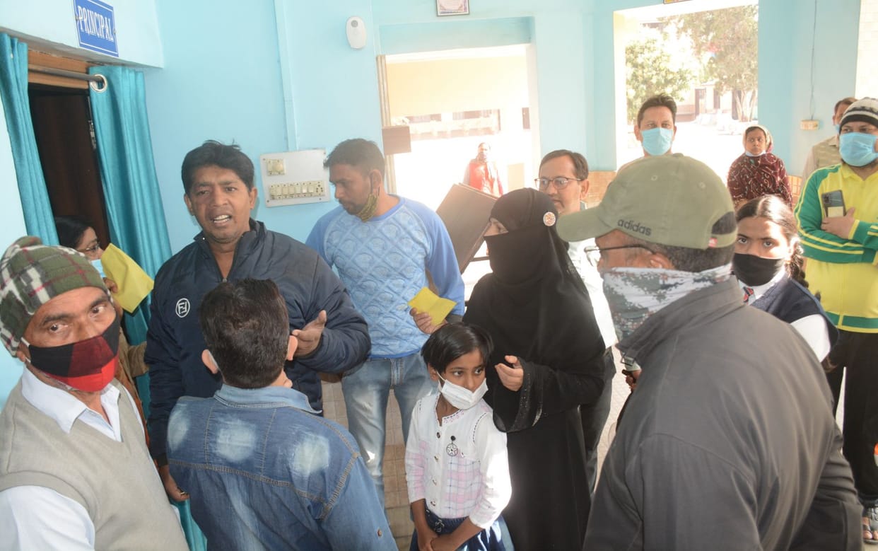 students stop in examination without pay fee