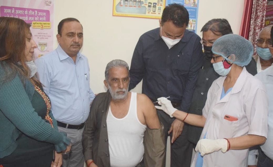 The enthusiasm of vaccination is seen among the elders of the district