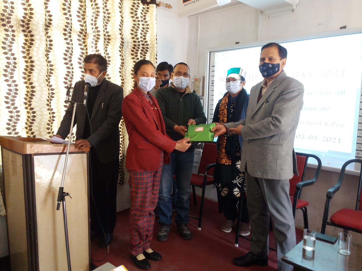 hearing day celebrated in dav school kinnaur