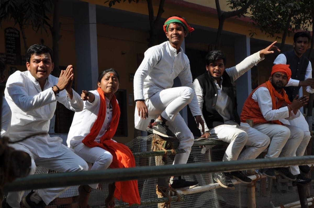 Harishchandra College students union election Voting in Varanasi