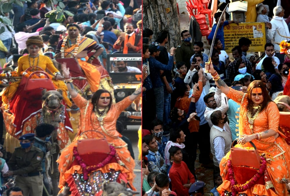 Haridwar Maha Kumbh Mela 2021: Juna and Agni Akhara peshwai but kinnar akhada looted applause, photos