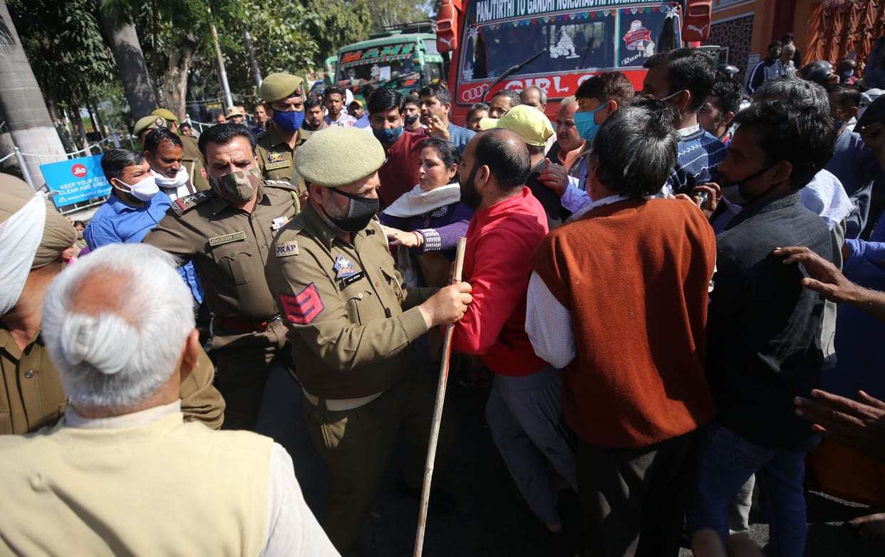 protest,jammu news
