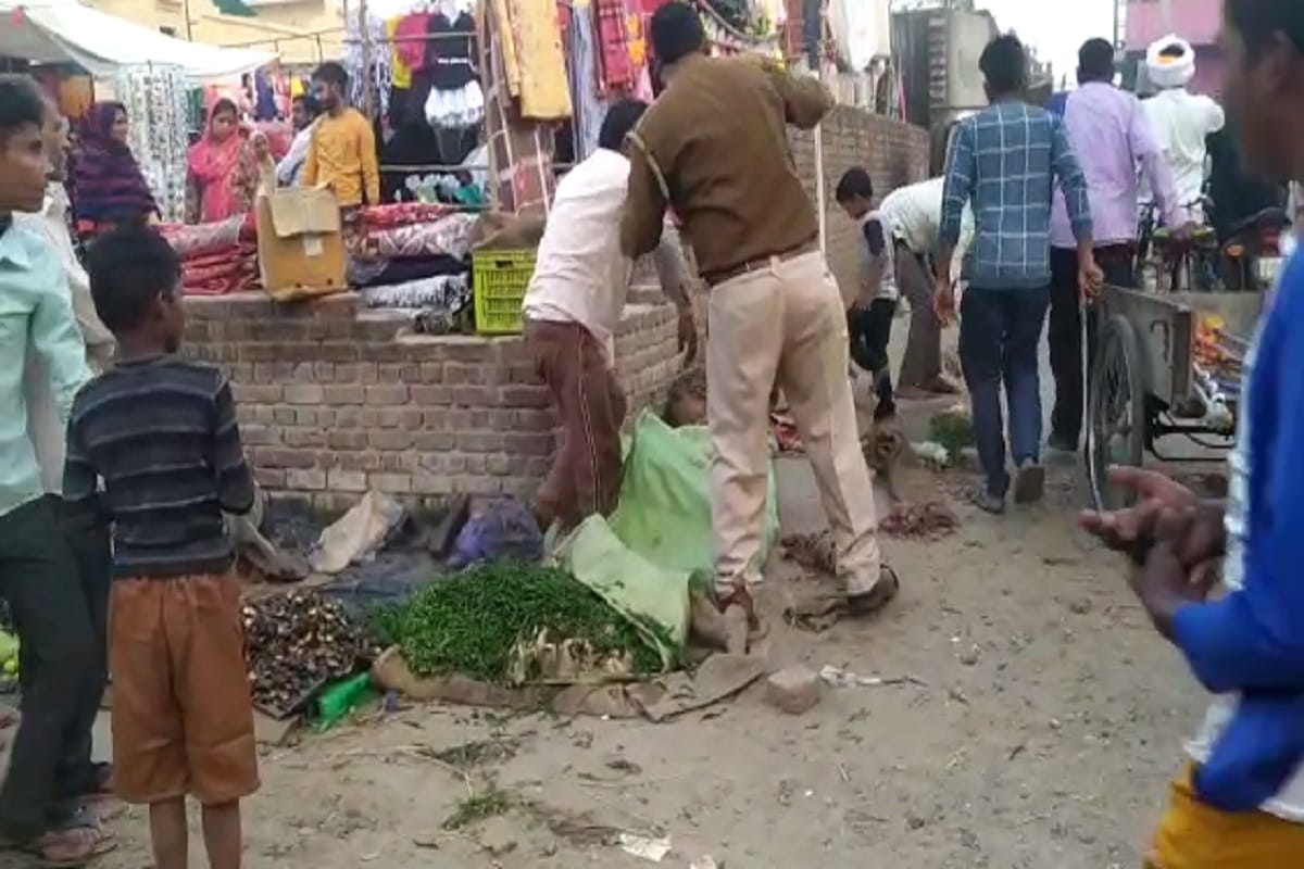 UP News: Video viral of a daroga of Bijnor on social media