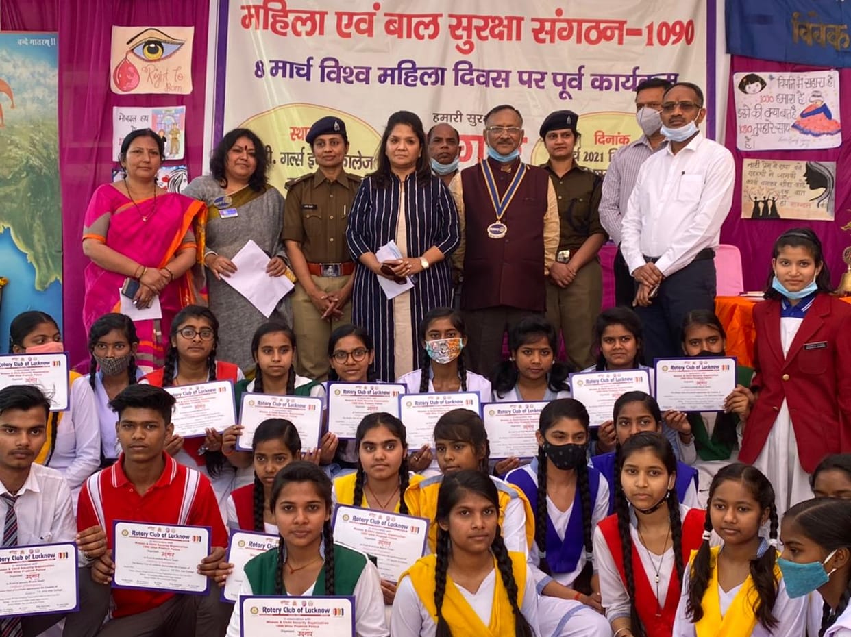 Mission shakti campaign programme in T D girls inter college in Lucknow.