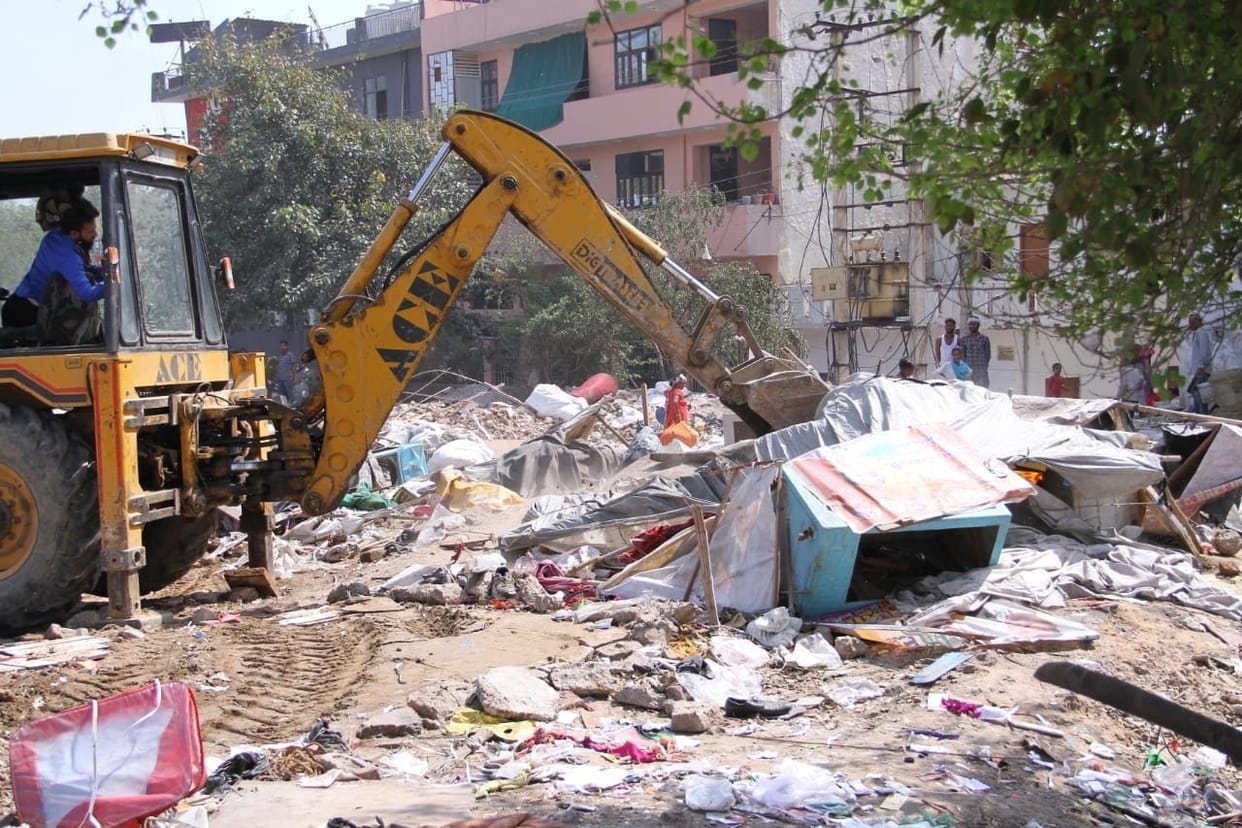 Slum removed from old jail complex