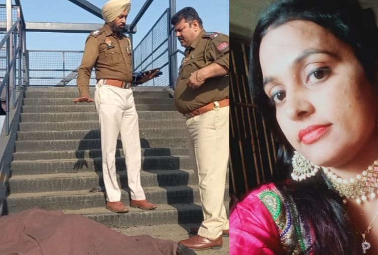 A Woman burned on Highway at Khanna of Punjab