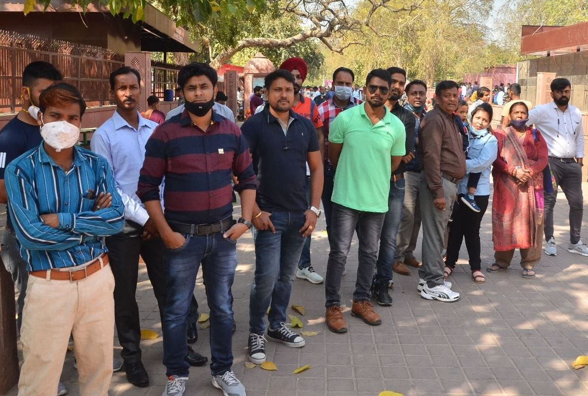 Taj Mahal Agra News: panic spread for two hours in Taj Mahal