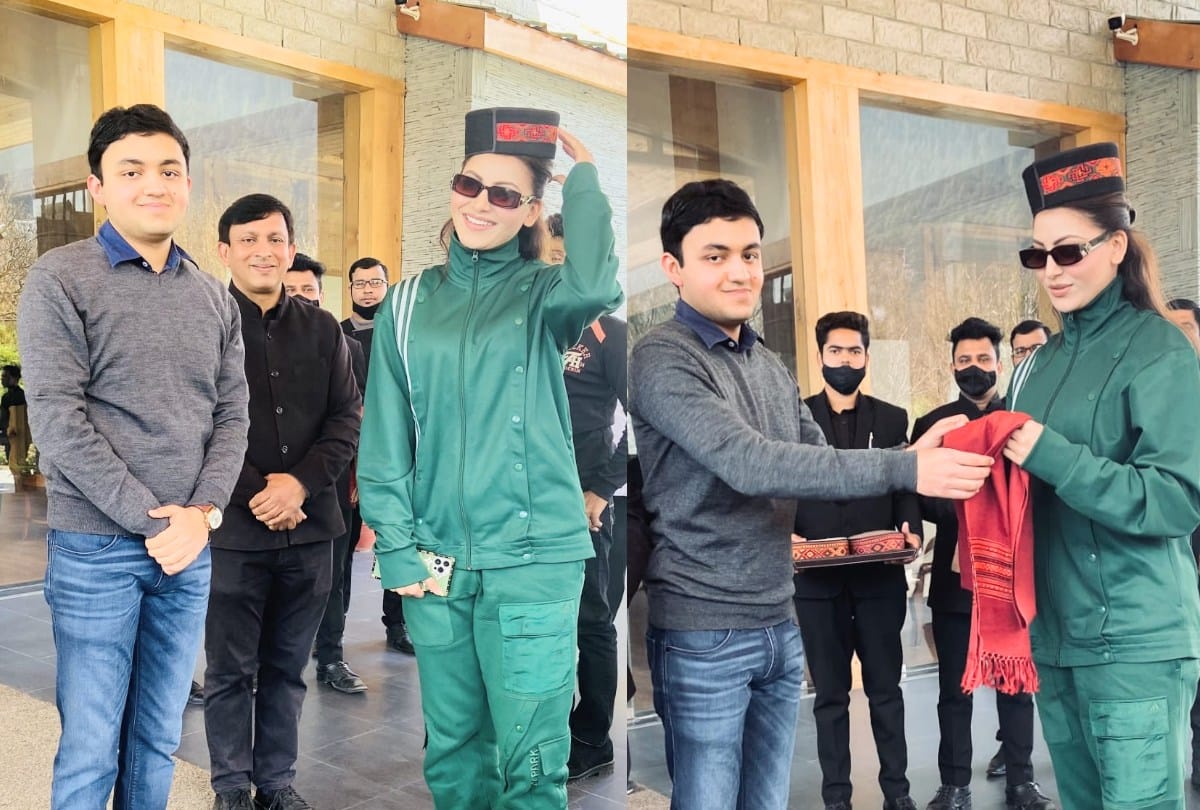 bollywood actress Urvashi Rautela in manali for film shooting