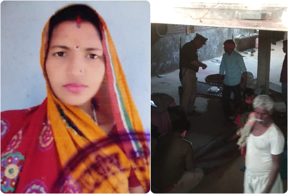 woman found dead by hanged in the house in mainpuri