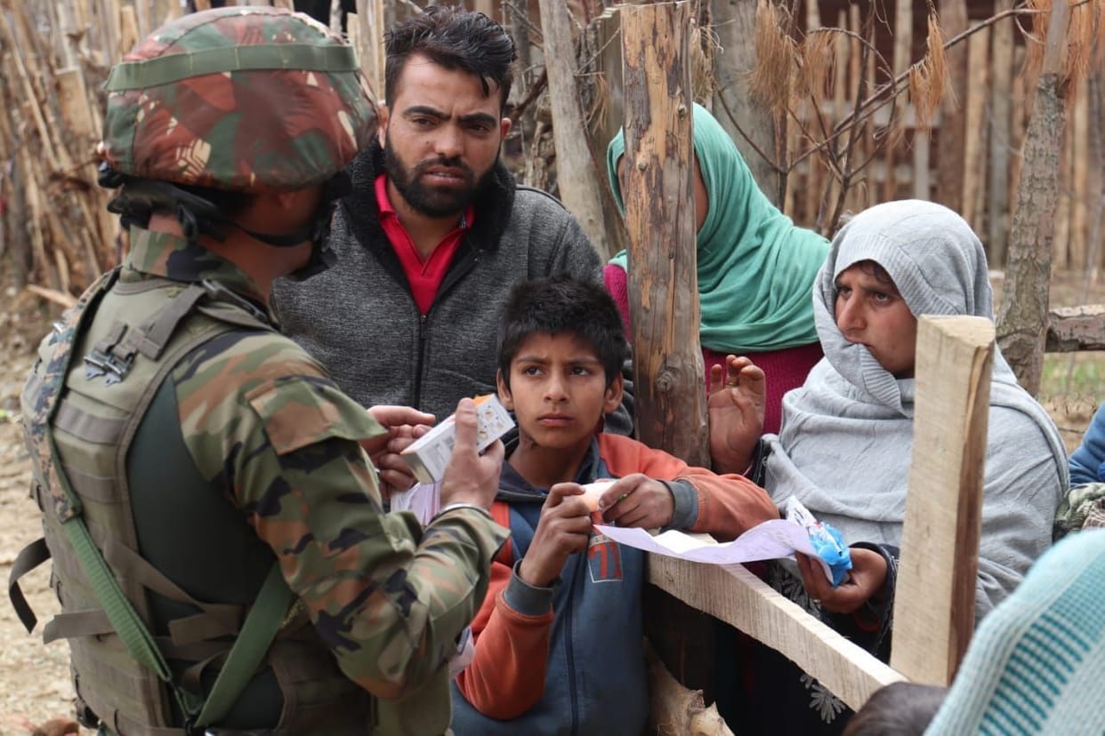 Army set up health camp, gave medicines to people