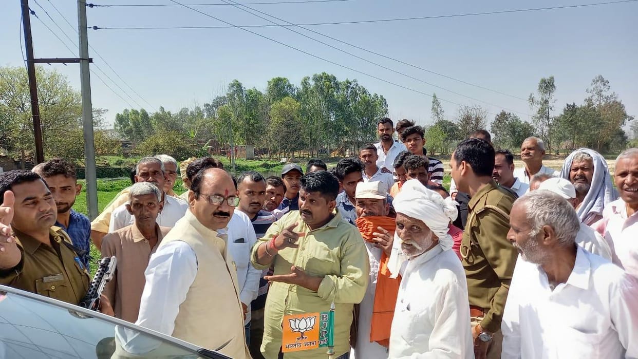 Uproar by villagers in MP's inauguration program