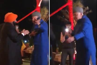 डांस करते फारूक अब्दुल्ला।