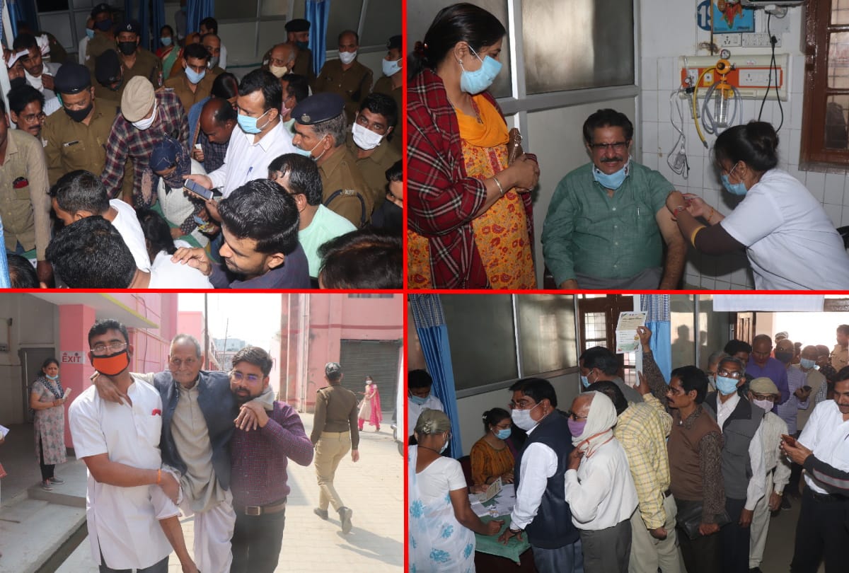 covid vaccination in gorakhpur on 12 booth