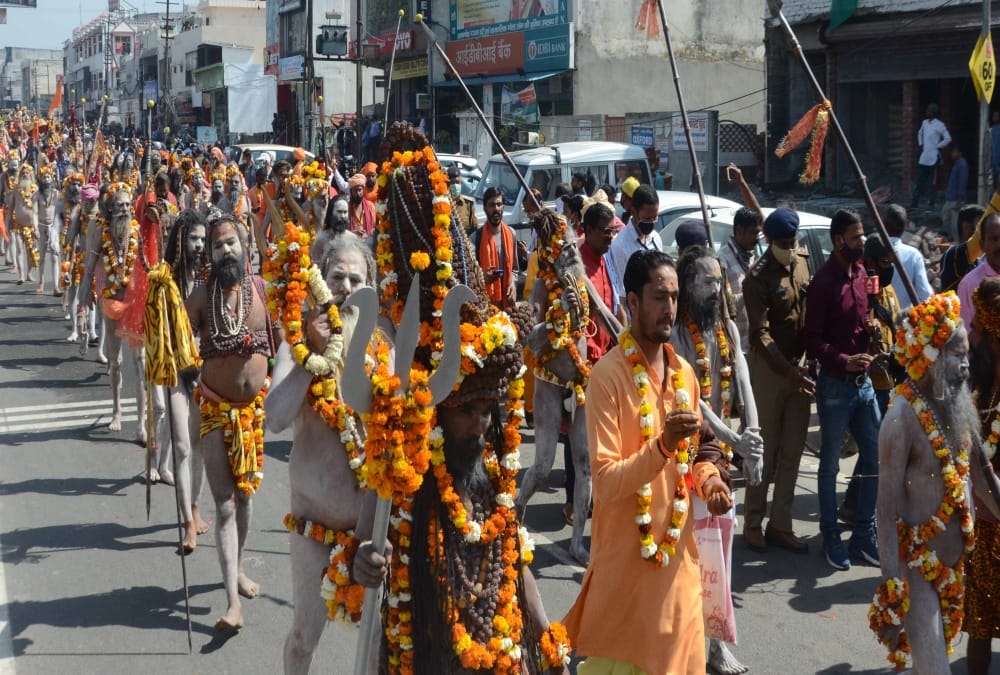 Haridwar Maha Kumbh Mela 2021: anand and Avahan akhada Royal peshwai Photos