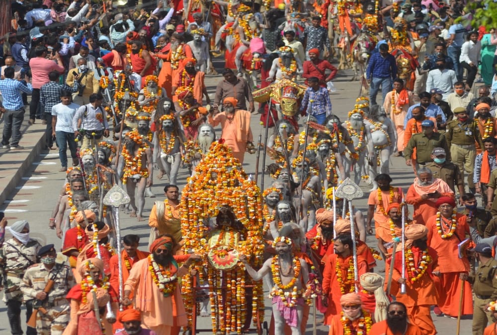 Haridwar Maha Kumbh Mela 2021: anand and Avahan akhada Royal peshwai Photos