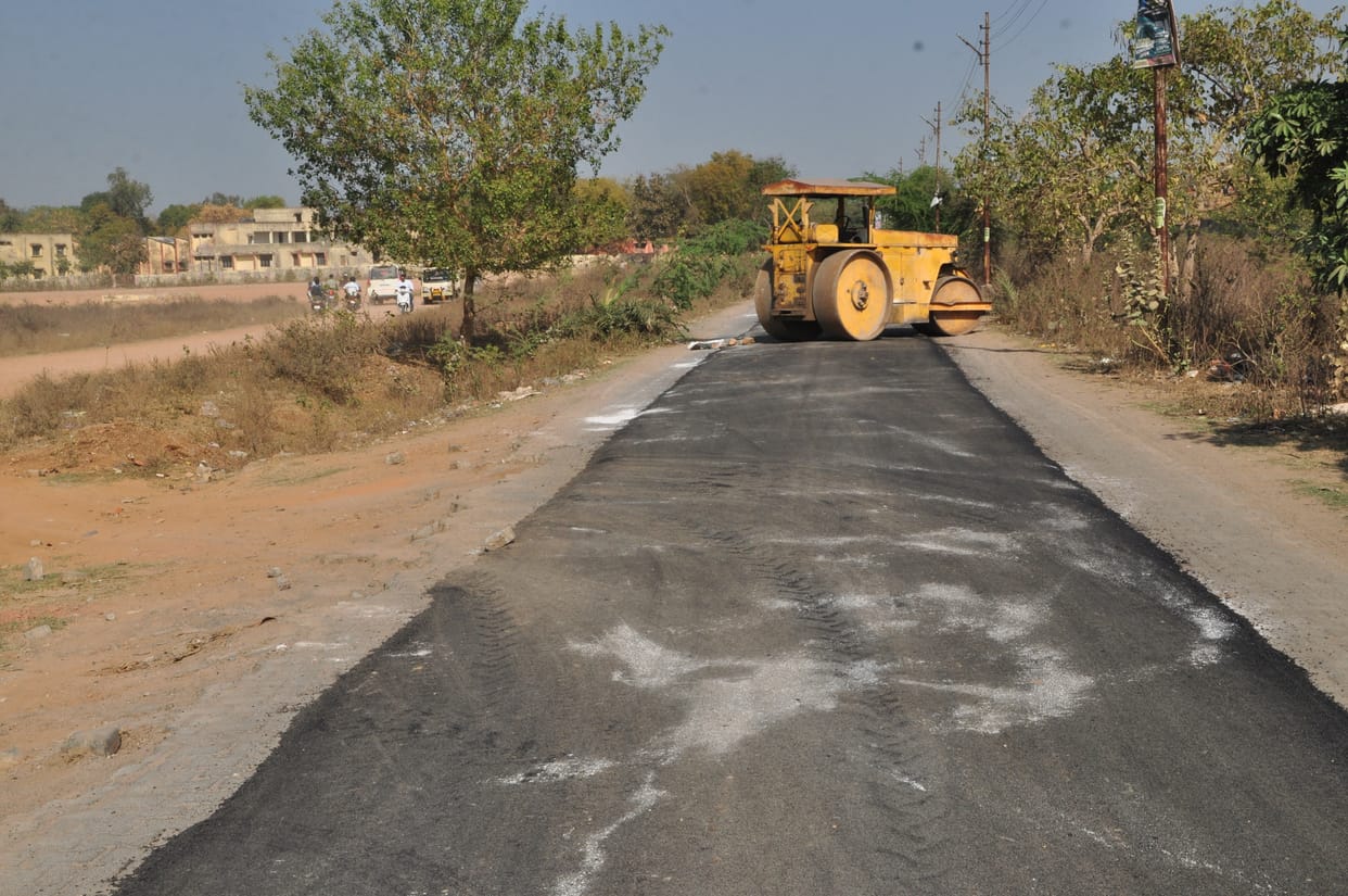 Nagar nigam full road made