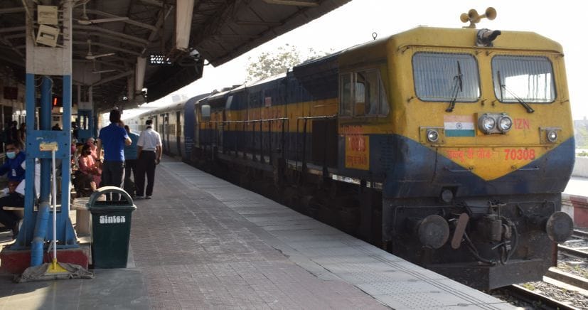 Passenger train reached Rudrapur railway station after 11 months