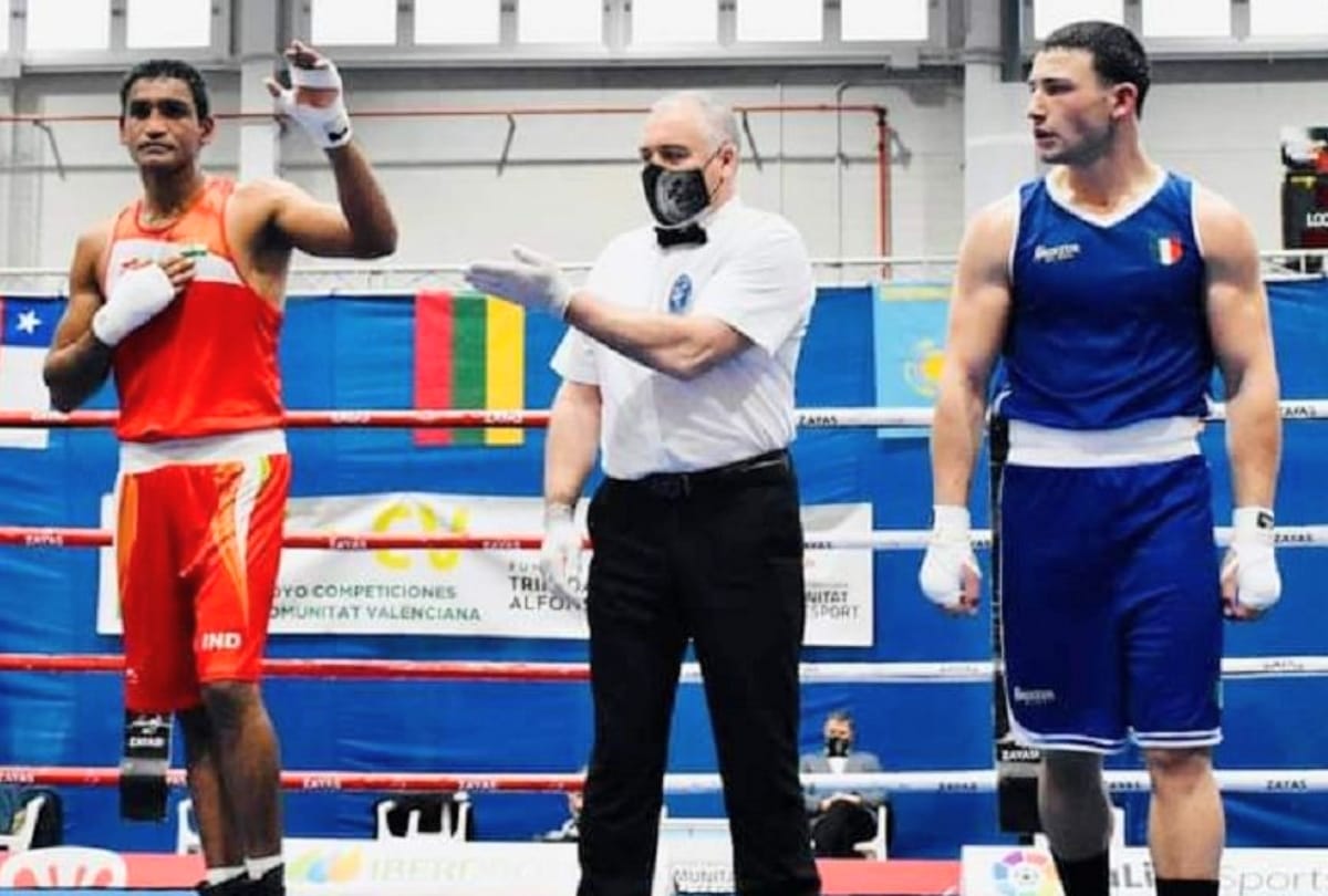 Boxer Ashish Chaudhary In final In 35th Boxam International Boxing In Spain